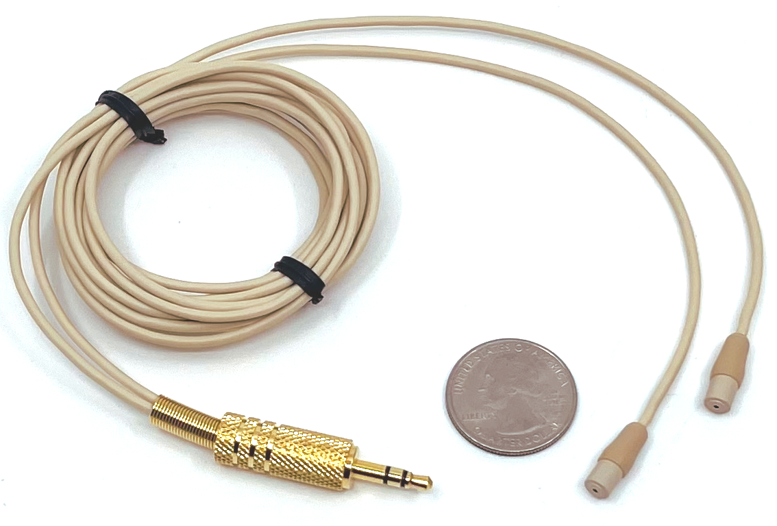 Ultra Premium Audio Technica Sub-Miniature Condenser Omnidirectional Stealth Binaural Microphones - Beige color Questions & Answers