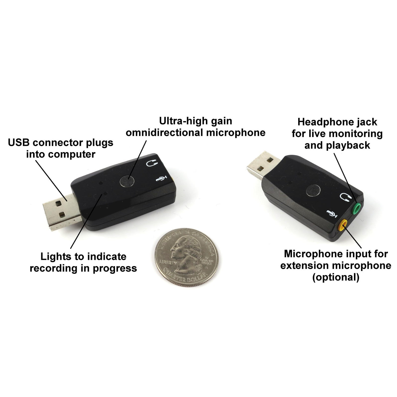 High output miniature USB microphone for computers Questions & Answers
