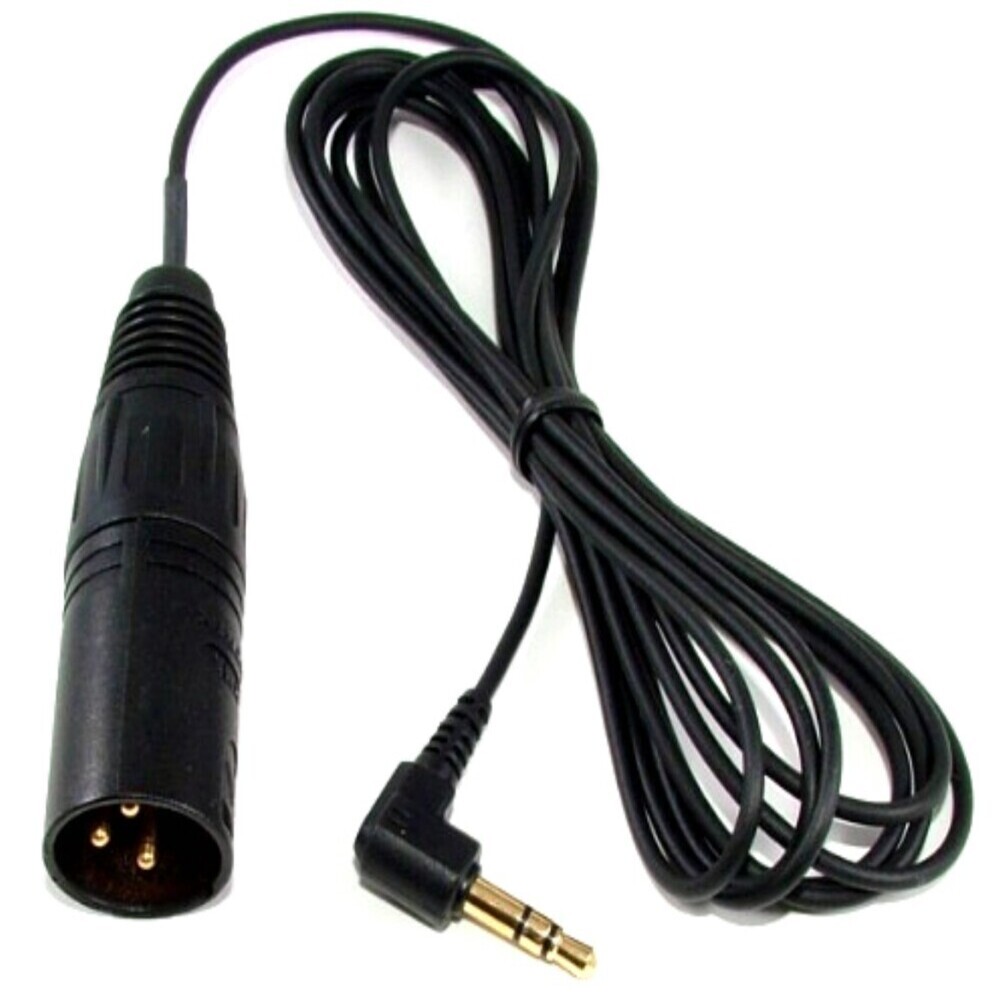 SP-XLRM3-MINI-2 - 3 Pin XLR Male to Gold Plated 1/8 inch Right Angle Male Plug, 1 Meter long - Made in USA. Questions & Answers