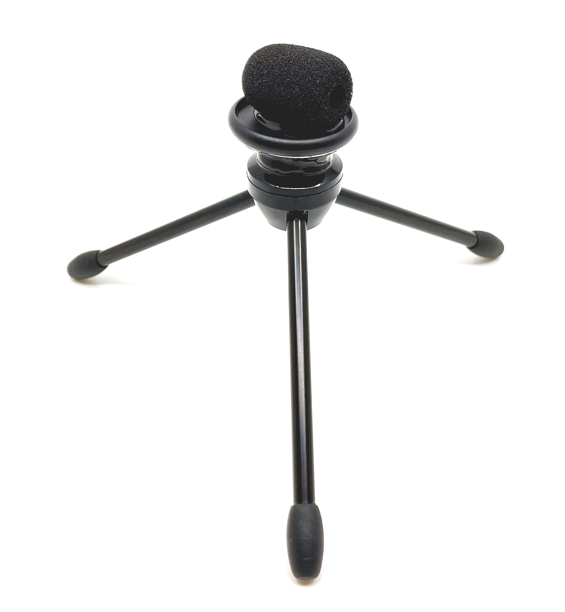 Does the microphone attach to the tripod?  It looks like it is just sitting on it.