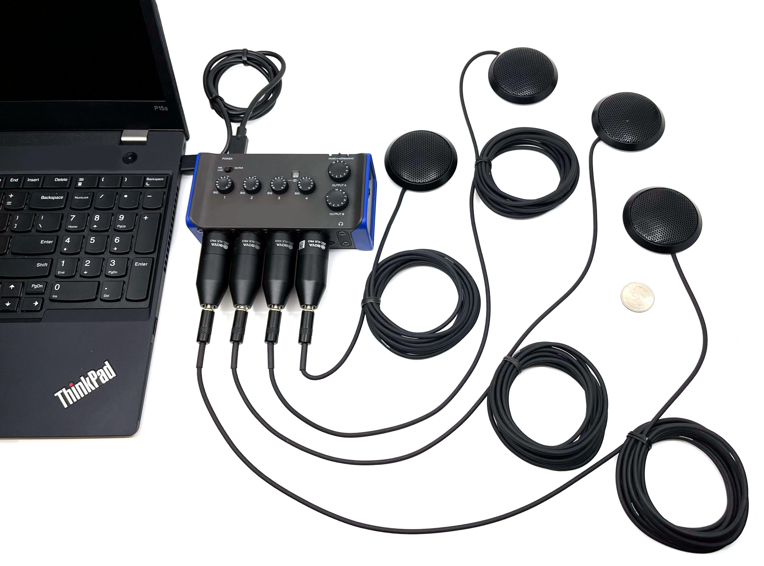 Court Reporter wired microphone system – use up to 4 microphones at the same time Questions & Answers