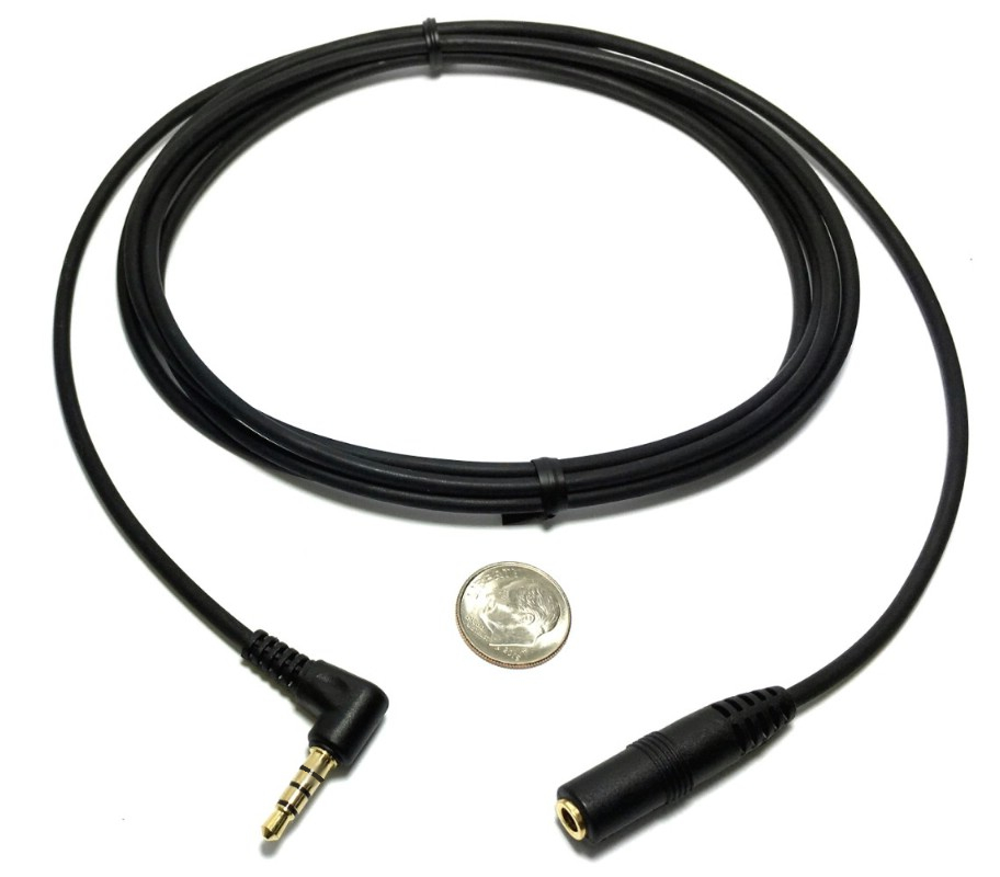 3.5mm extension cable with TRRS connections - 72" long Questions & Answers